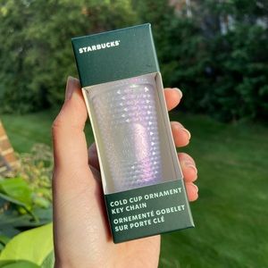 Starbucks Icy Bling Purple Ornament Keychain BNWT Holiday 2021 Cups